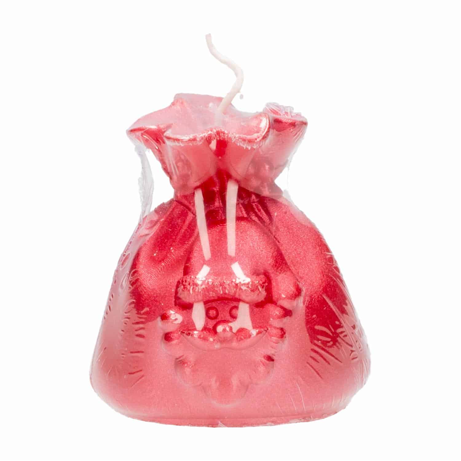 Vela Navideña Regalo De Santa Color Rojo MONICANDLES Unidad