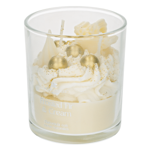 Vela Decorativa Navideña En Vaso Frosted Fir & Cream MONICANDLES 200 G