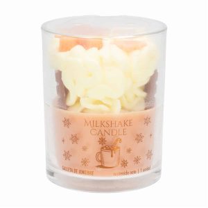 Vela Navideña Vaso Diseño Milkshake Jengibre LAVEL Unidad