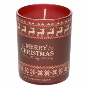Vela Decorativa Navideña Sweeter Rojo LAVEL 200 G