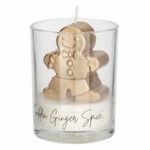 Vela Vaso Navideña Hombre De Jengibre LAVEL 9.5X7.5 CM