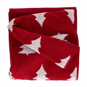 Toalla De Baño Árboles Rojo RENATTA 140 X 70 Cm