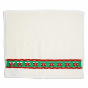 Toalla De Manos Navideño Blanco Guantes RENATTA 80X50 Cm