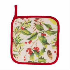 Coge Ollas Navidad Cerezas HECHO AQUÍ 20 X 20 Cm