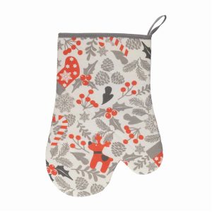 Guante Gris Con Rojo HECHO AQUÍ 30 X 21 Cm