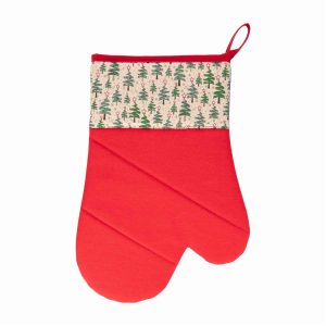 Guante Navidad Pinos Verdes HECHO AQUÍ 30 X 21 Cm