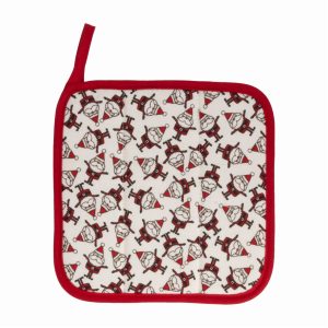 Coge Ollas Navidad Rojo HECHO AQUÍ 20 X 20 Cm