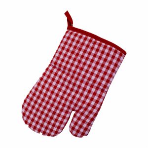 Guante Navidad Cuadros Rojo CAESAR’S FACTORY Grande