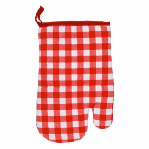 Guante De Cocina Navideño Cuadros Rojo CAESAR’S FACTORY 29X21 CM