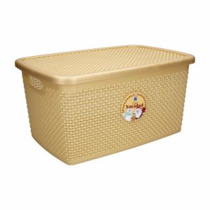Cesto Spirella Dorado PLAPASA 38,5 X 26 X 19 Cm