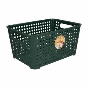 Cesto Marinetti Verde Olivo PLAPASA 32,4 X 23,5 X 15,8 Cm