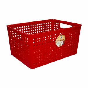Cesto Marinetti Rojo PLAPASA 35,5 X 26 X 17,7 Cm