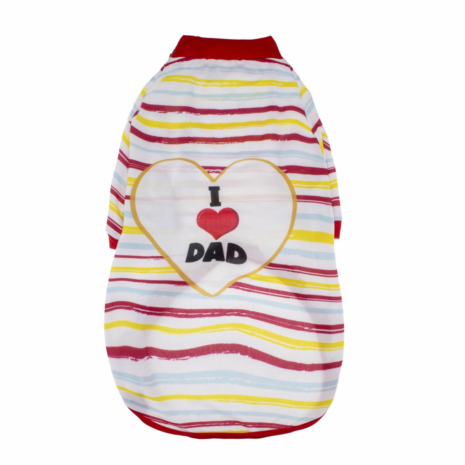 Camiseta Para Mascota Diseño Mom Dad Colors Mix THE PET FACTORY Talla Extra Grande