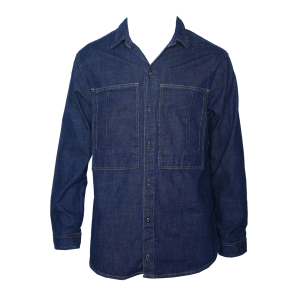 M Camisa M/L Hbr Az/Osc M Manga Larga BLUE Mediano