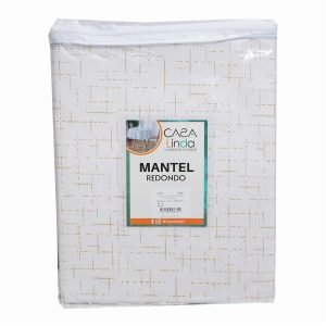 Mantel De Mesa Mireta Redondo 175 Cm CASA LINDA 6-8 Puestos