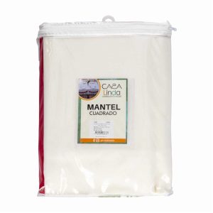 Mantel Mireta 6 A 8 Puestos Cuadrado CASA LINDA 175 X 175 Cm