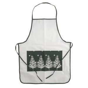 Delantal Navideño Diseño Árbol CASA LINDA 68X55 Cm