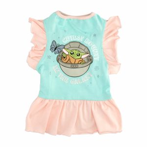 Vestido Para Mascota Diseño Star Wars Baby Yoda Color Verde DISNEY Talla Grande