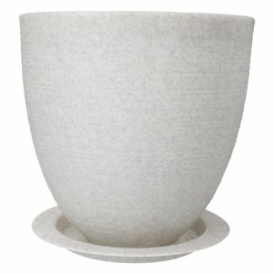 Macetero Deco Stone Jaspe Bajo Gris CASA PICA 27 Litros