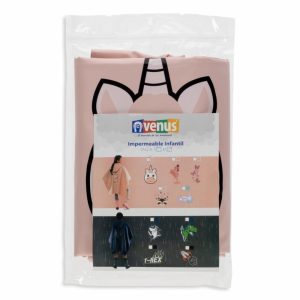 Capa Impermeable Diseño Chipers Rosado VENUS Talla Mediano