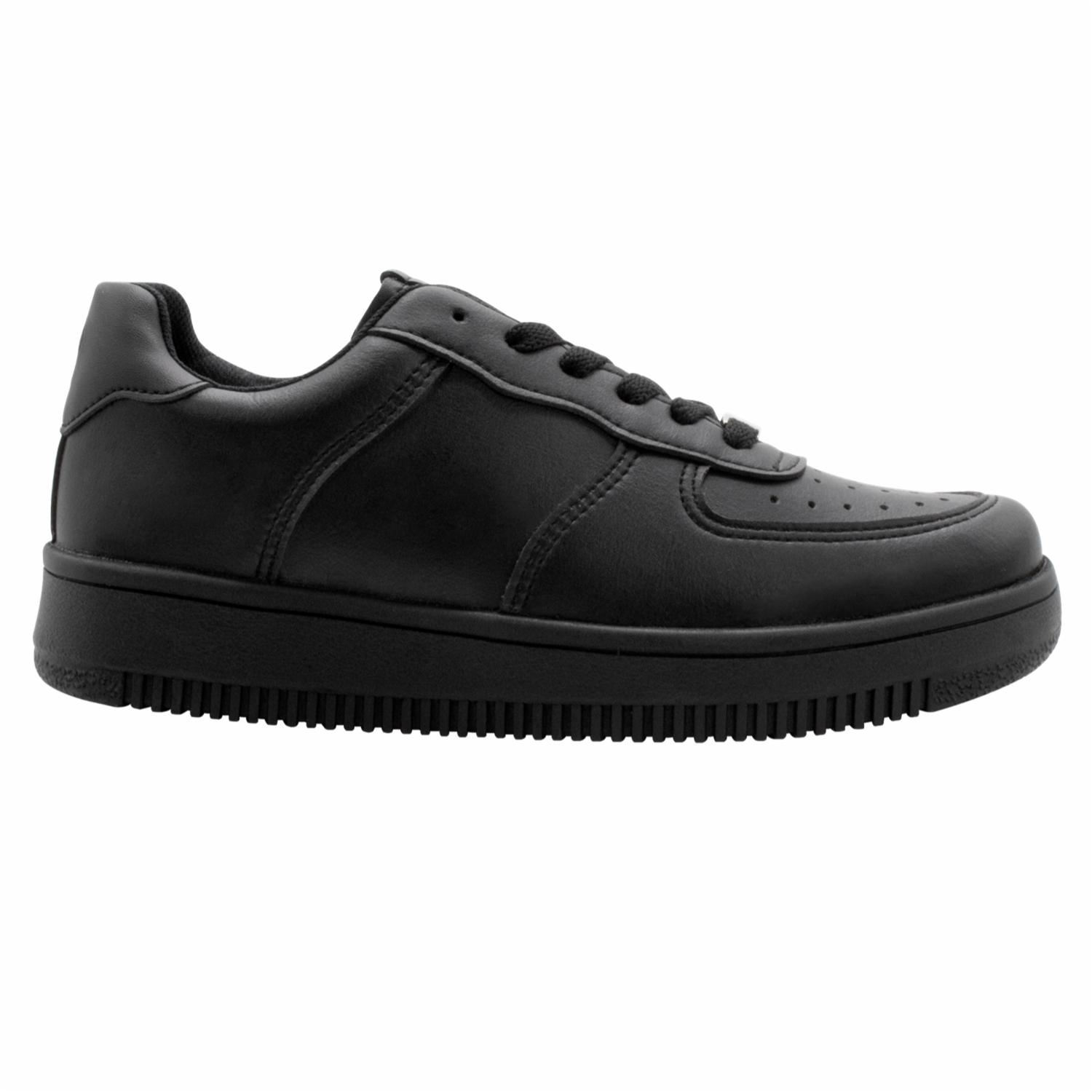 Zapato Escolar Negro Deportivo Diseño Bronx Con Cordón VENUS - Imagen 4