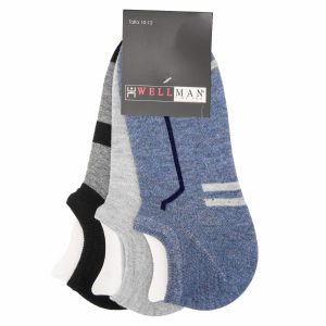 Medias Estilo Deportivo Diseño Show Pack X 3 WELLMAN Talla 10-12