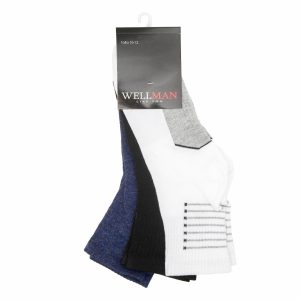 Medias Deportivas Tipo Tennis Pack X 3 WELLMAN Talla 10-12