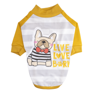 Camiseta Para Perro Diseño Bull Dog GUAU DOG FASHION Talla Grande