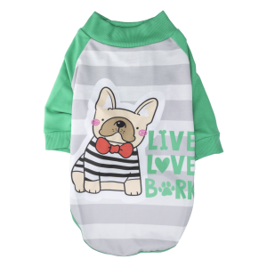 Camiseta Para Perro Diseño Bull Dog GUAU DOG FASHION Talla Extra Grande