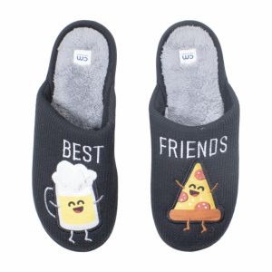 Pantuflas Cerradas Suela Confortable Antideslizante CM ORIGINAL Textil Y Sintético