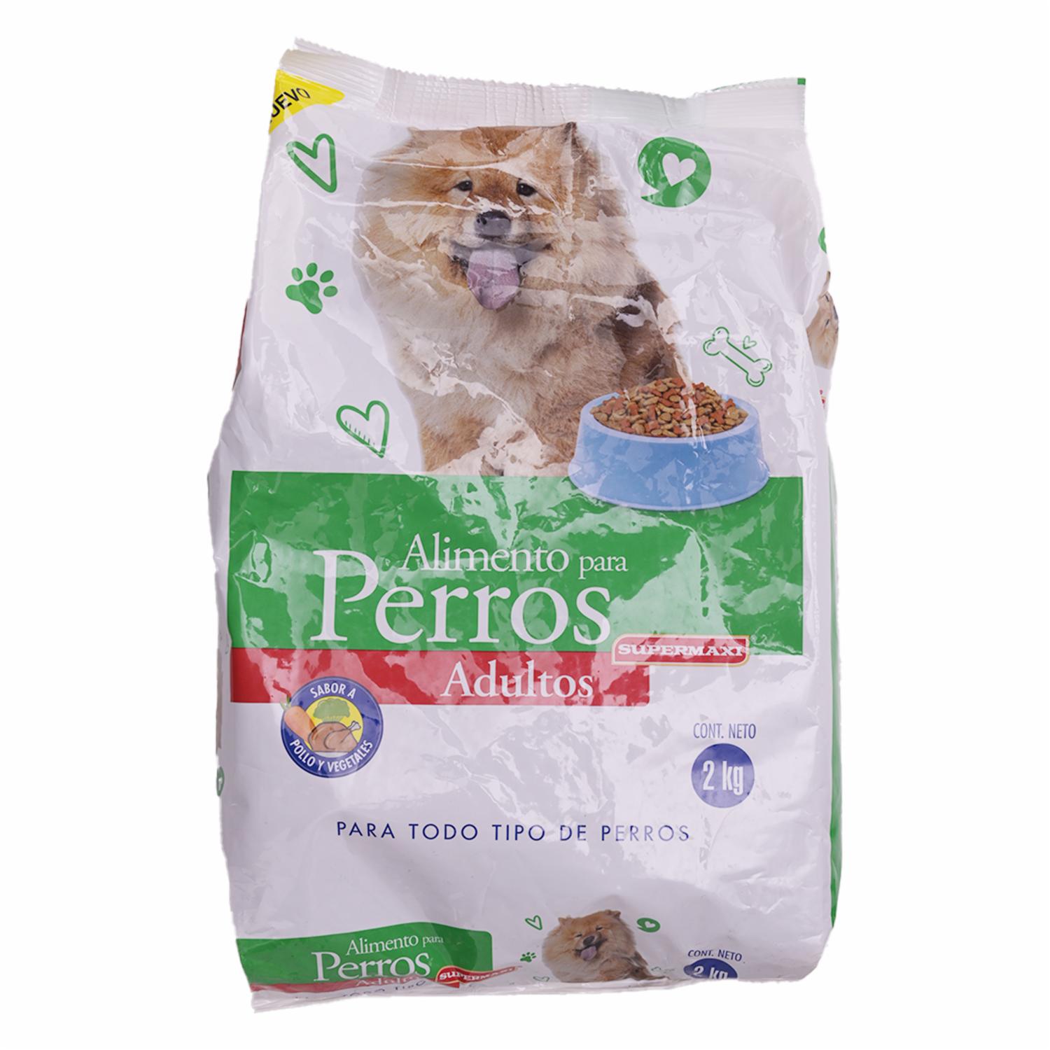 Alimento Para Perro Adulto Sabor A Pollo SUPERMAXI 2 Kg U12723