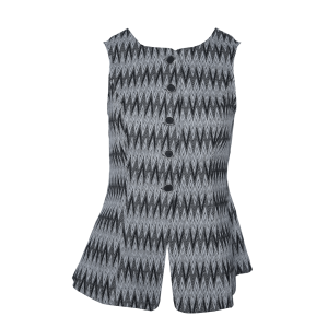 Chaleco Con Botón Estampado TREND & STYLE Talla Pequeño