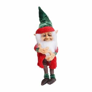 Adorno Navideño Figura De Duende ARTENOVEDADES 15 Cm