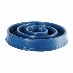 Plato De Mascota Interactivo Tono Azul MASCOTIN 24X24 Cm