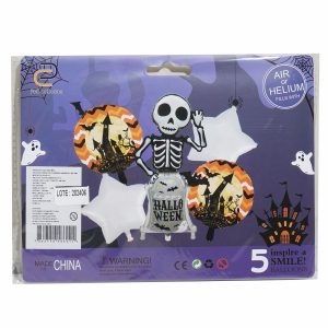 Globos Halloween Set FOIL BALLOONS X 5 Piezas