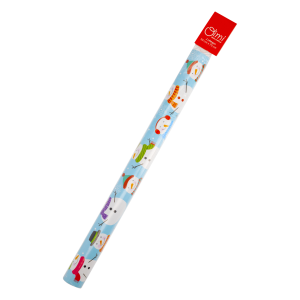 Papel Para Regalo Navideño Diseño Muñecos De Nieve 50 X 70 Cm OIMI 2 Pliegos