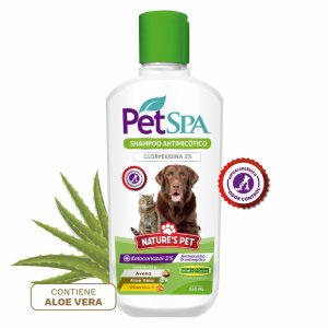 Shampoo Para Mascota Antimicótico 2% Pet Spa NATURE’S PET 260 ML