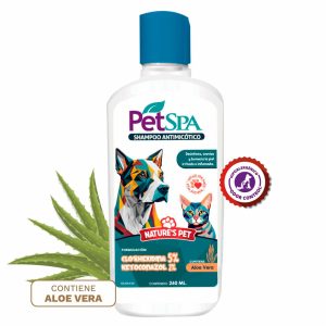 Shampoo Para Mascota Antimicótico 5% Pet Spa NATURE’S PET 260 ML