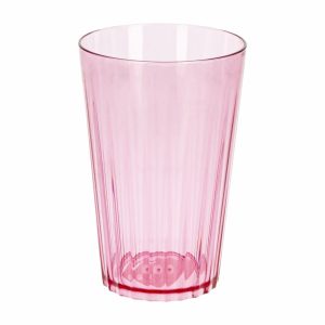 Vaso Plástico Cristal Color Rojo 266 Ml PLASTIC HOUSE PLHS03022