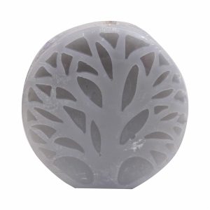 Vela Decorativa Diseño Árbol De La Vida Gris MAMINA CANDLES Mediana