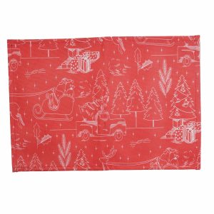 Individual Textil Trineo Noel KIKEMAR 45 X 32 Cm