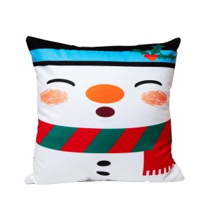 Cojín Caras Muñeco De Nieve KIKEMAR 45 X 45 Cm
