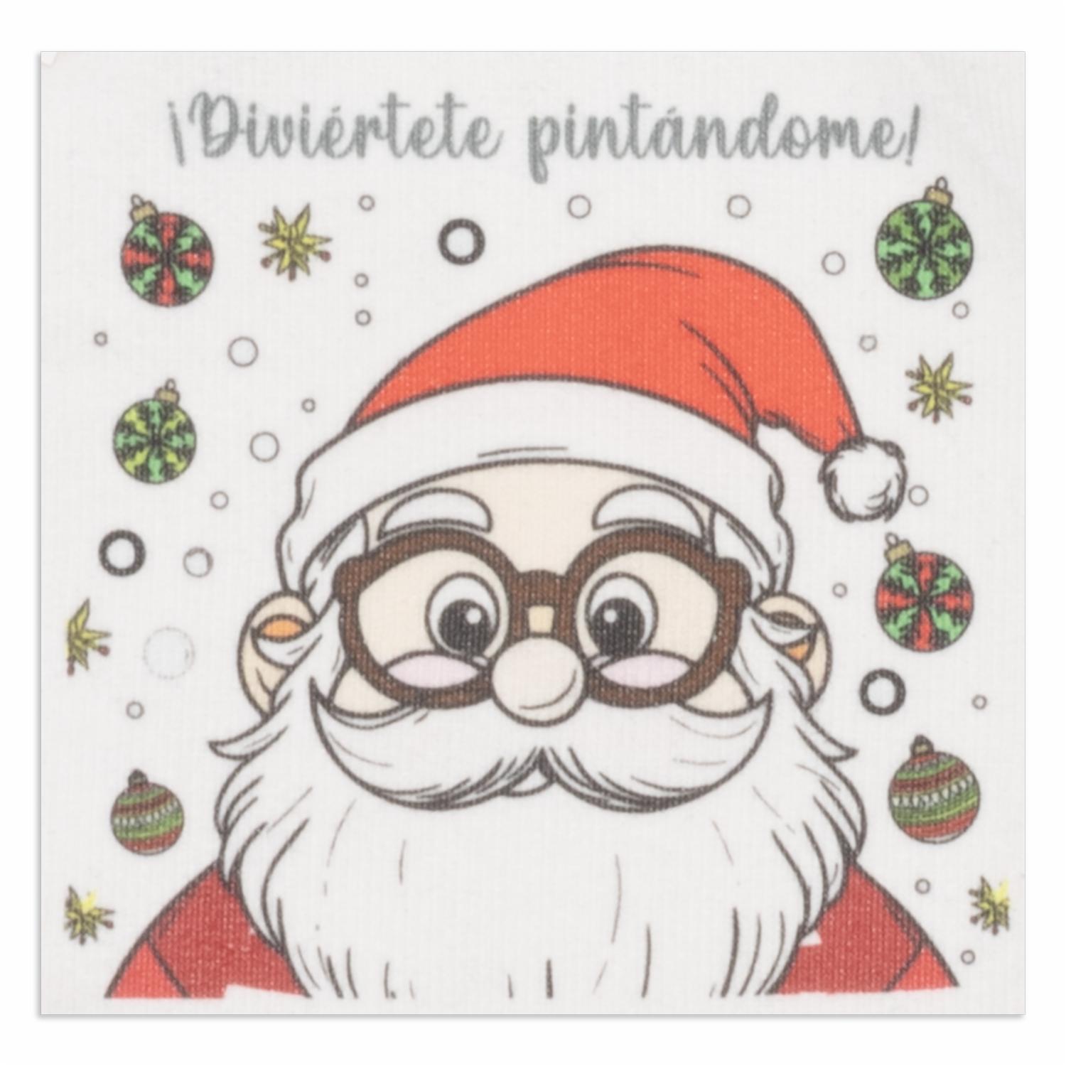 Cojín Navideño Colorear Santa Claus KIKEMAR 45X45 Cm - Imagen 5