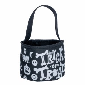 Balde Halloween Naranja Para Caramelos KIKEMAR 1 Pieza