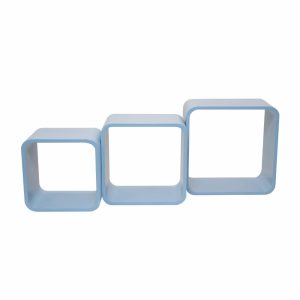 Juego De Repisas Cuadrada Celeste DECO STYLE & KIDS