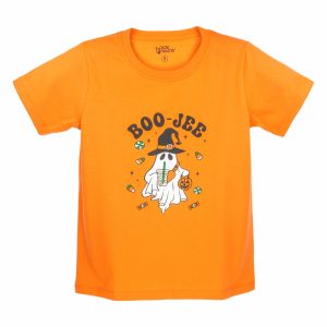 Camiseta Halloween Fantasma Boo Jee Manga Corta Cuello Redondo CACAO COUNTRY