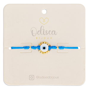 Pulsera Ojo Turco Balines Celeste ODISEA BIJOUX Unidad