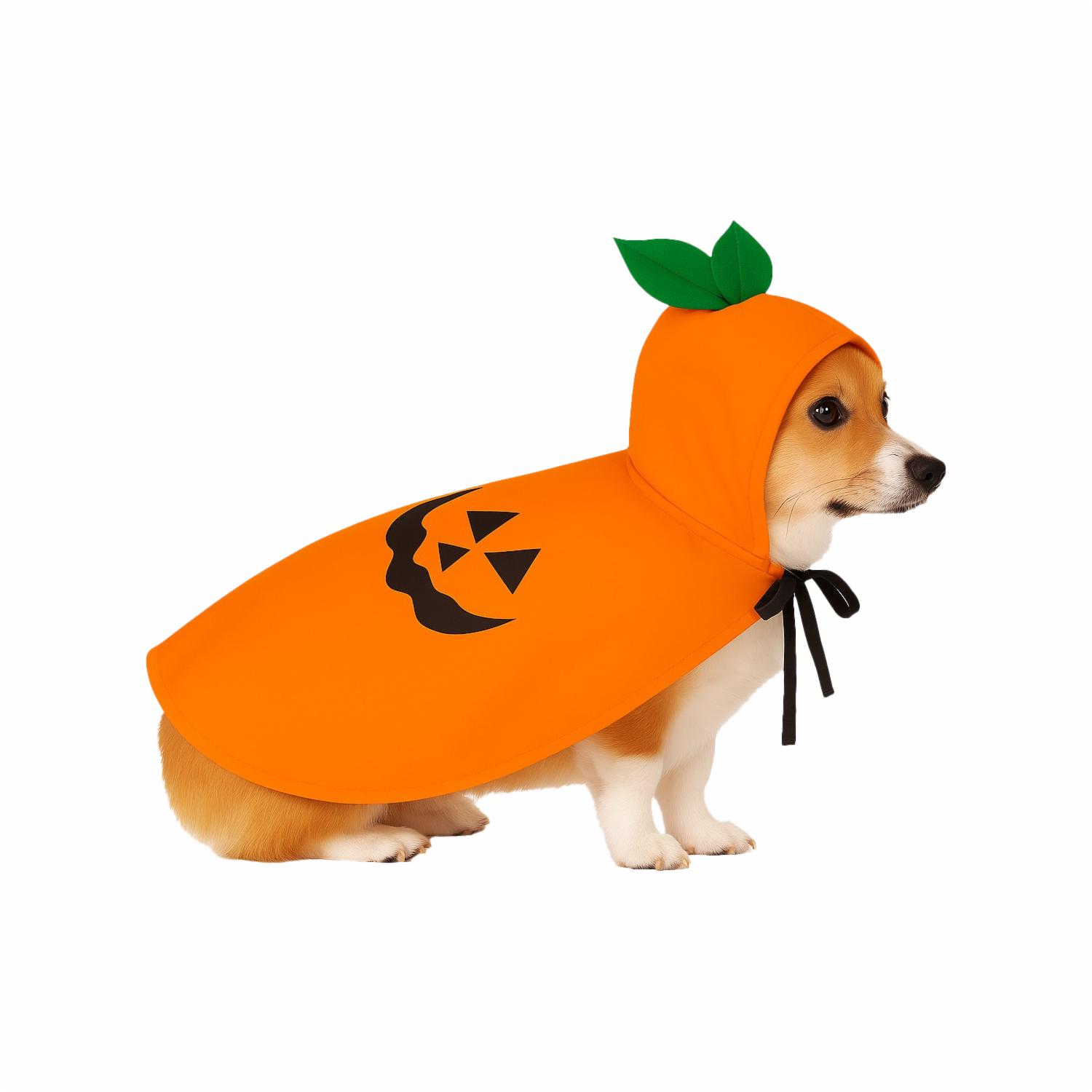 Capa Para Mascota Diseño Calabaza Halloween NENUU Talla Extra Pequeño - Imagen 3