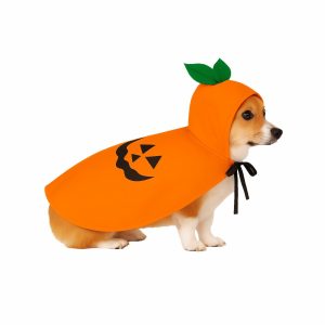 Capa Para Mascota Diseño Calabaza Halloween NENUU Talla Pequeño