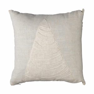 Cojín Navideño Relieve Árbol POMAROSA 45 Cm